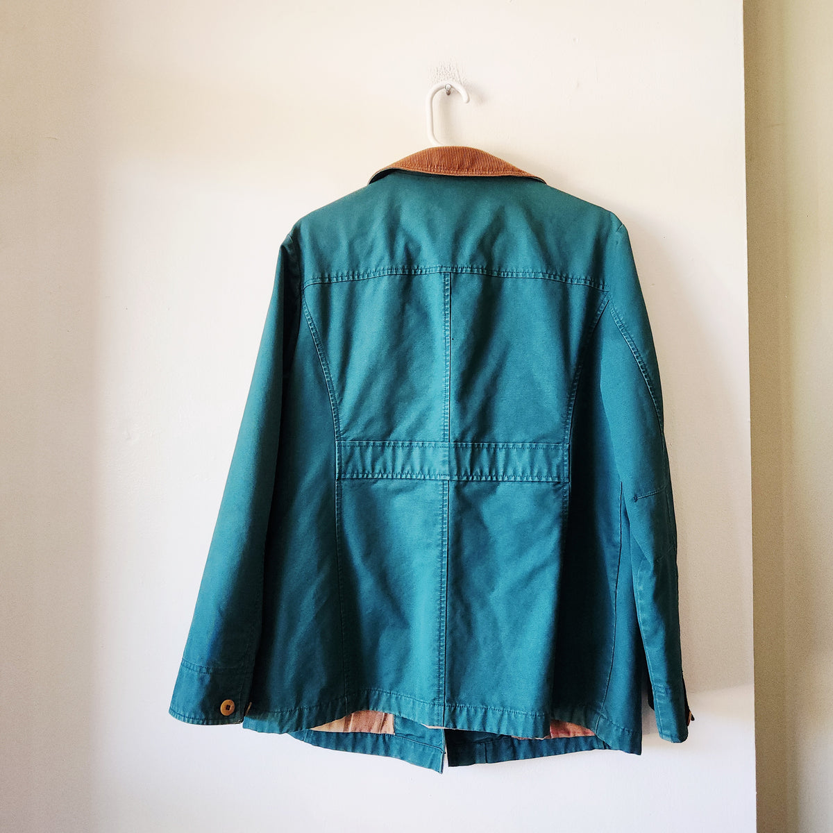 LL Bean Plaid Lined Barn Coat - M Petite