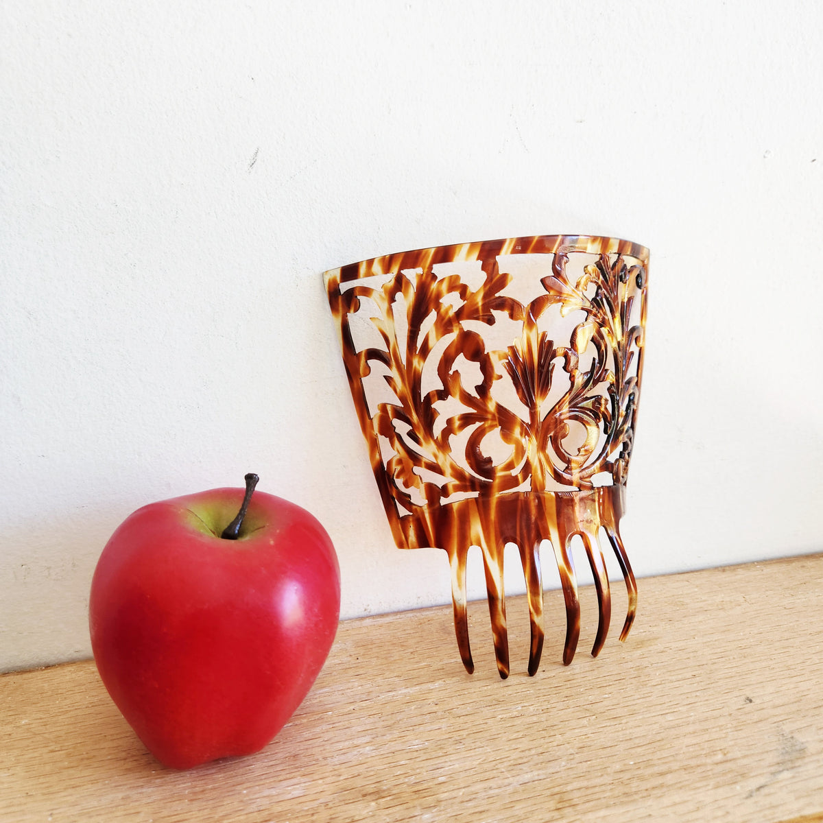 Vintage Large Sized Mantilla Tortoise Hair Comb
