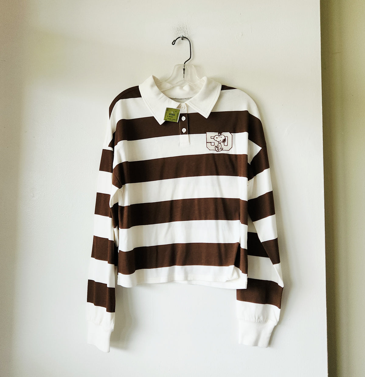 Peanuts Snoopy Rugby Style Shirt - M - New