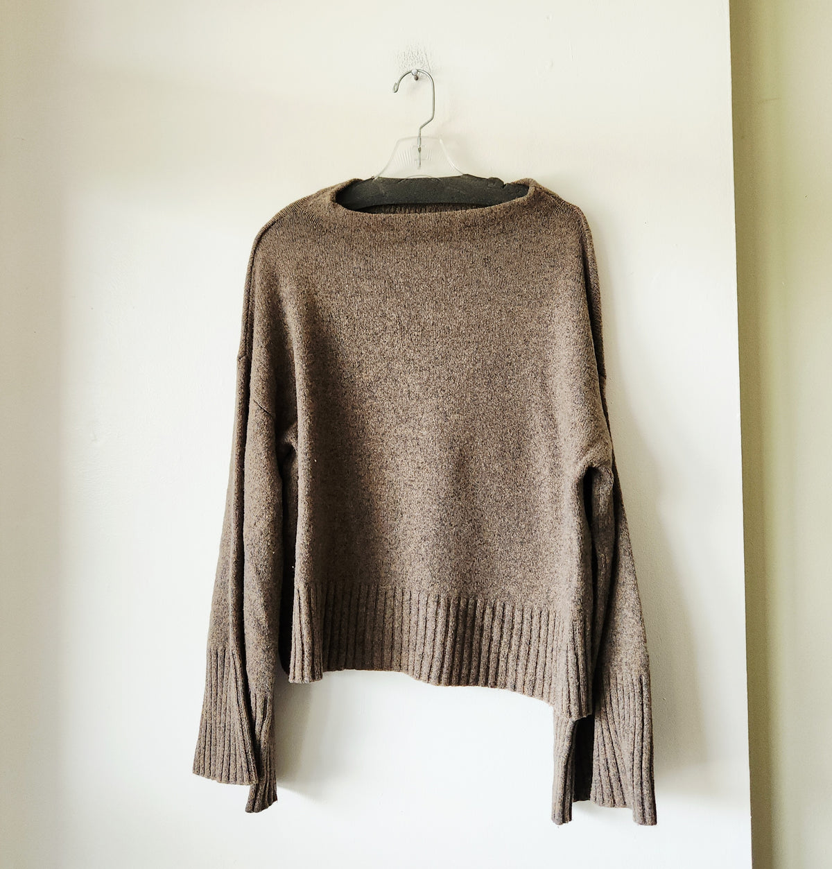 Club Monaco Sweater with Exaggerated Bell Sleeves - M