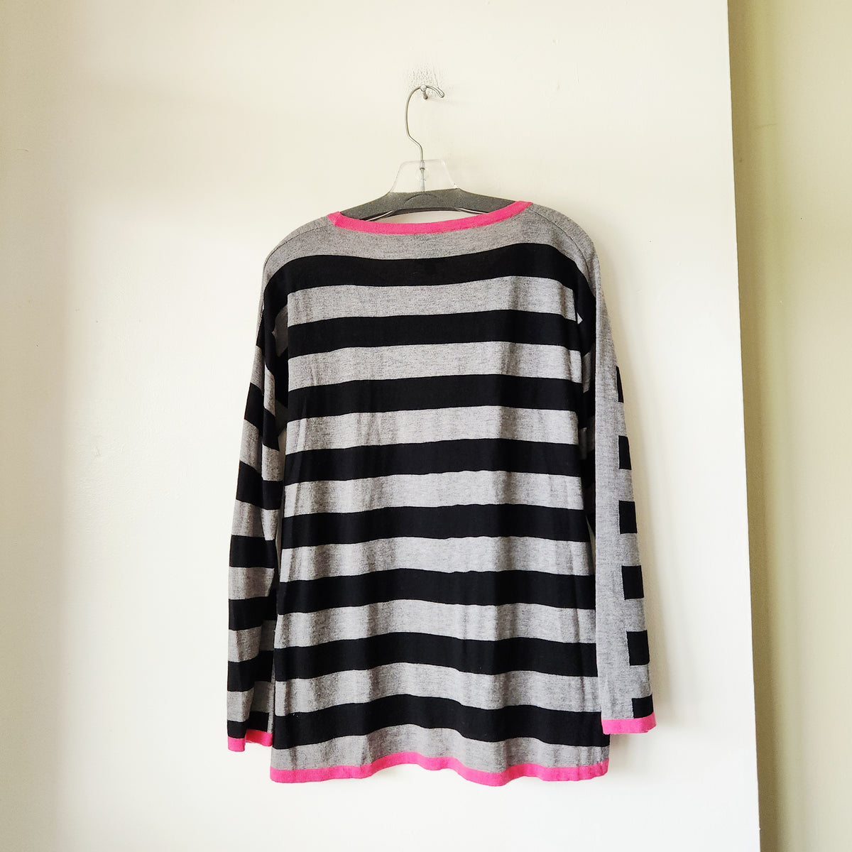 C&C California Wool Blend Fine Knit Striped Sweater - S