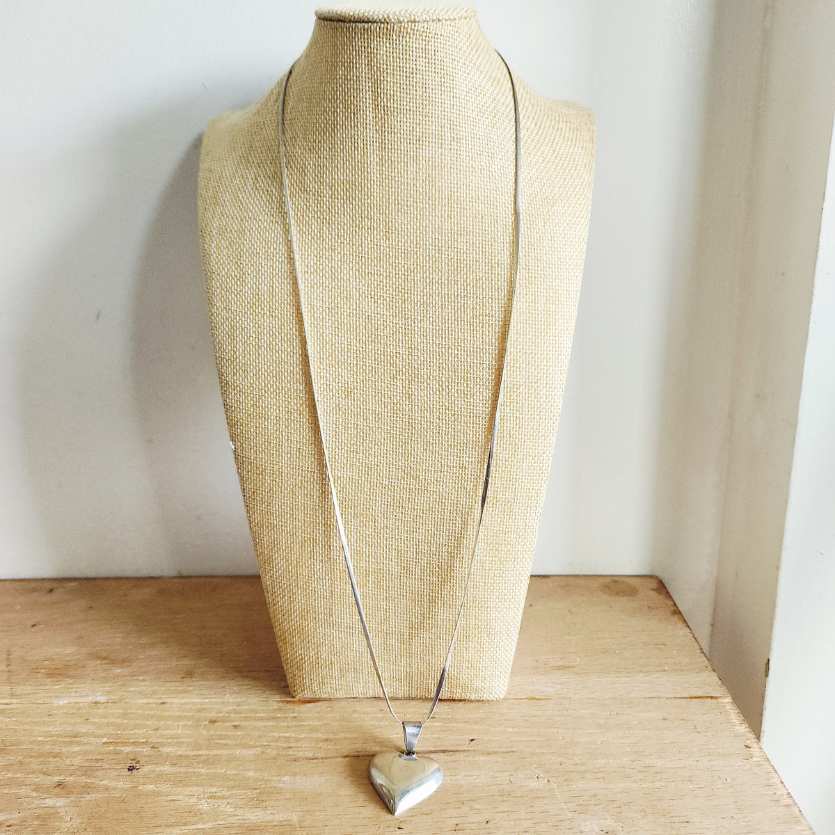 Sterling Silver Chain with Sterling Silver Heart Pendant