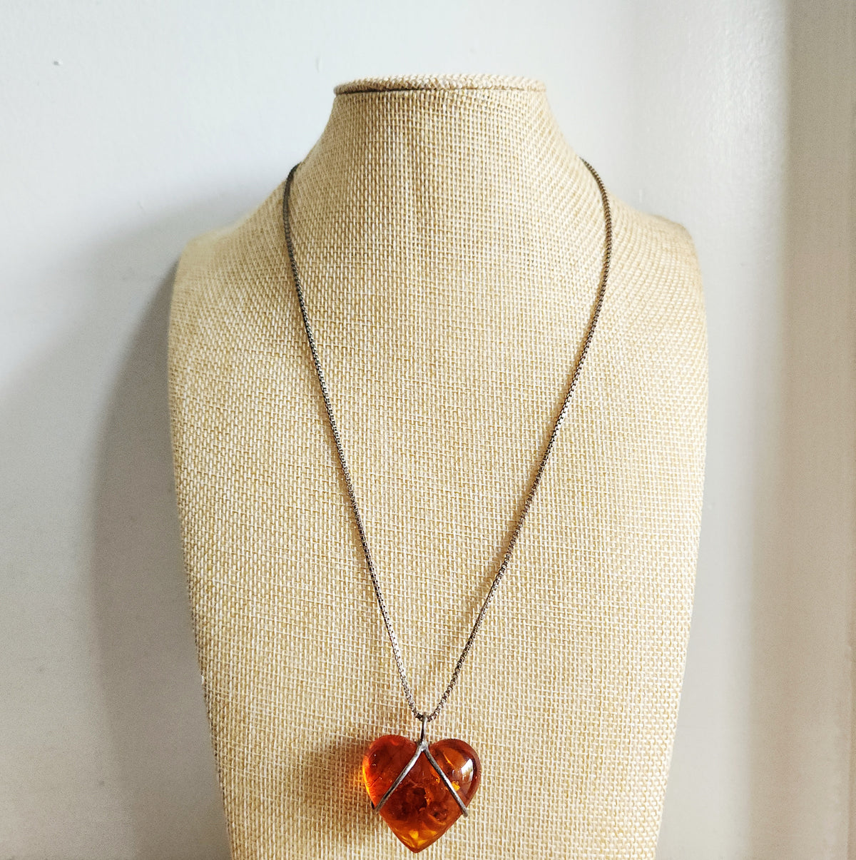 Sterling Silver Chain with Heart Pendant