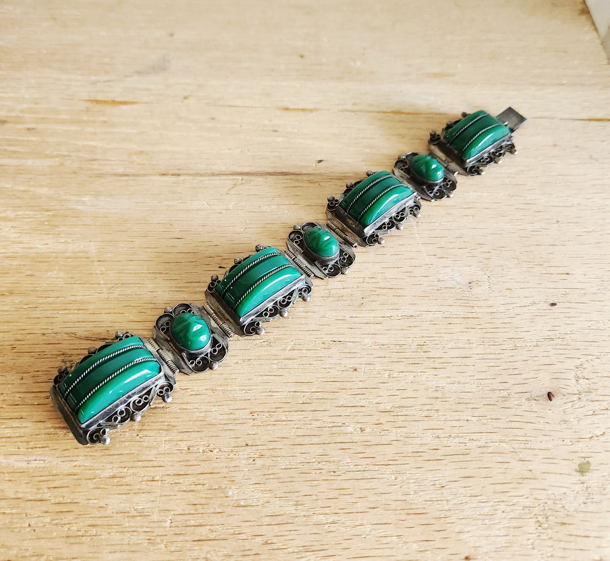Vintage 980 Silver Taxco Bracelet
