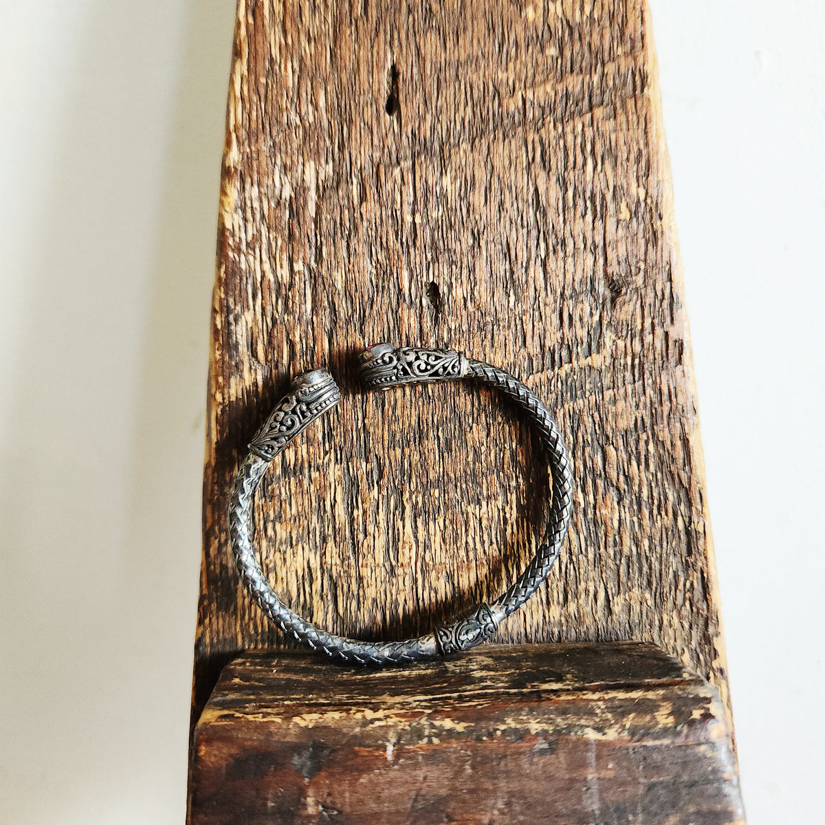 Sterling Silver & Mystic Quartz Hinged Cuff Bracelet