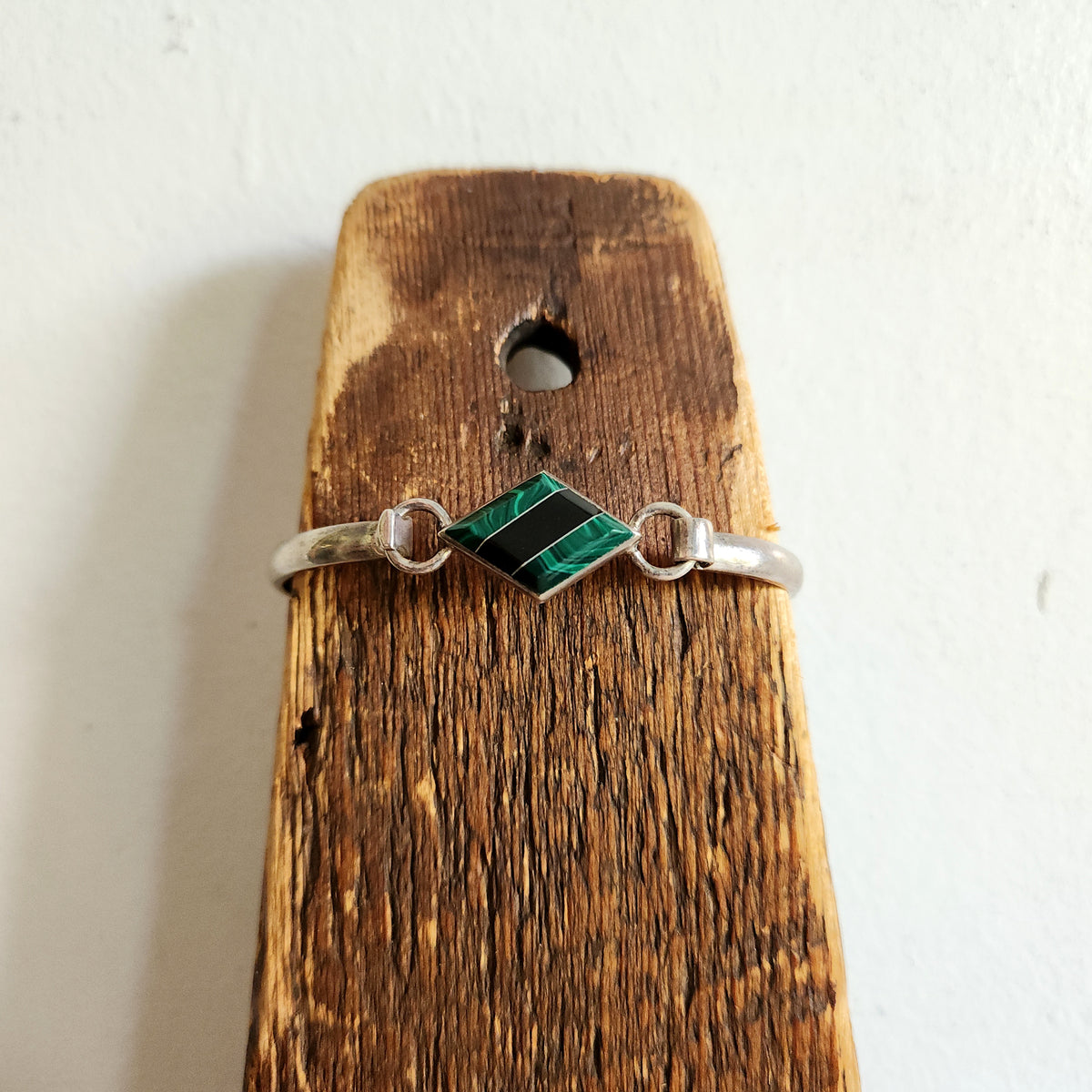 Sterling Silver Bracelet with Inlay