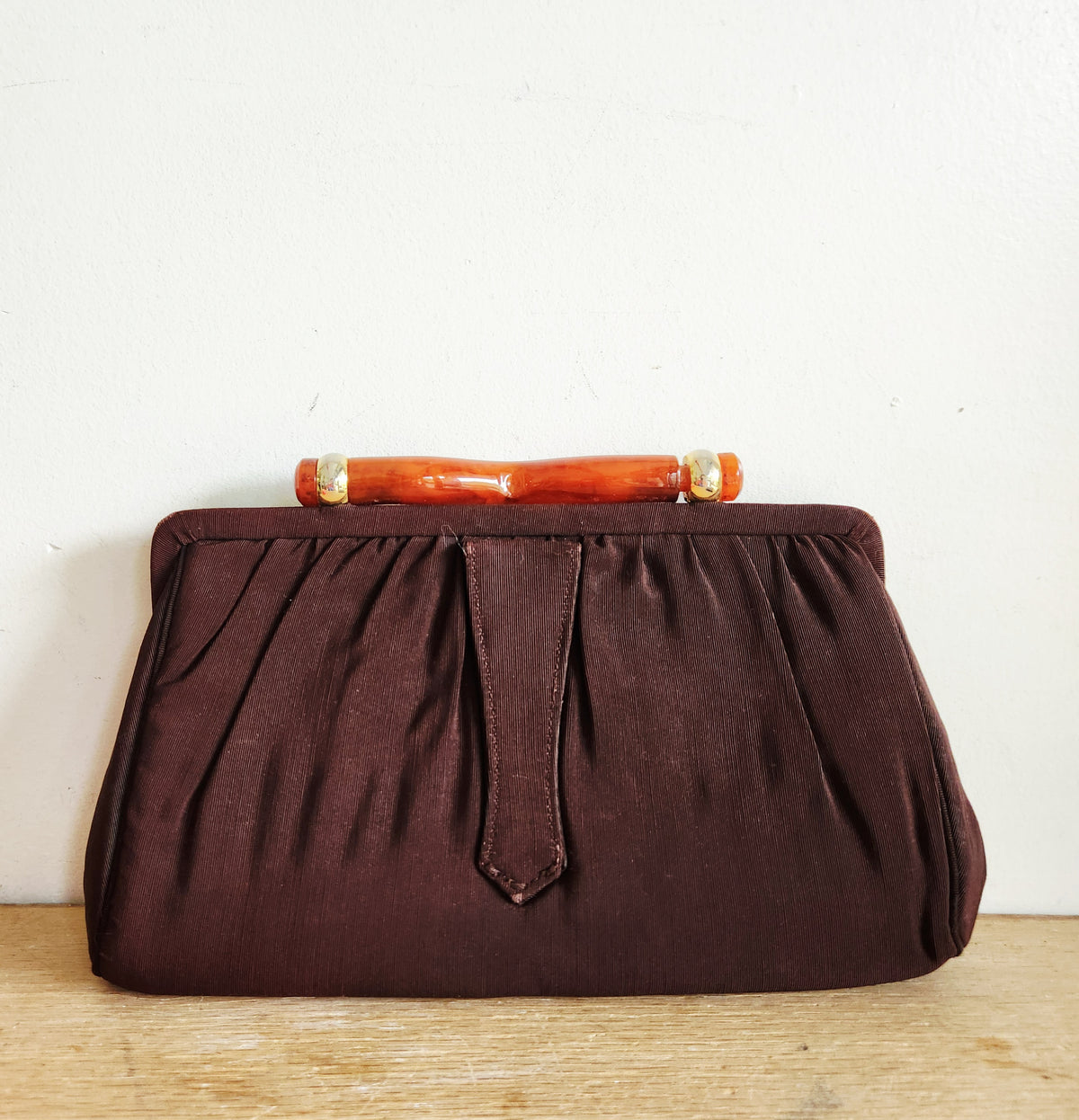 Vintage 1940's 1950's Espresso Clutch Desgined by Frilo