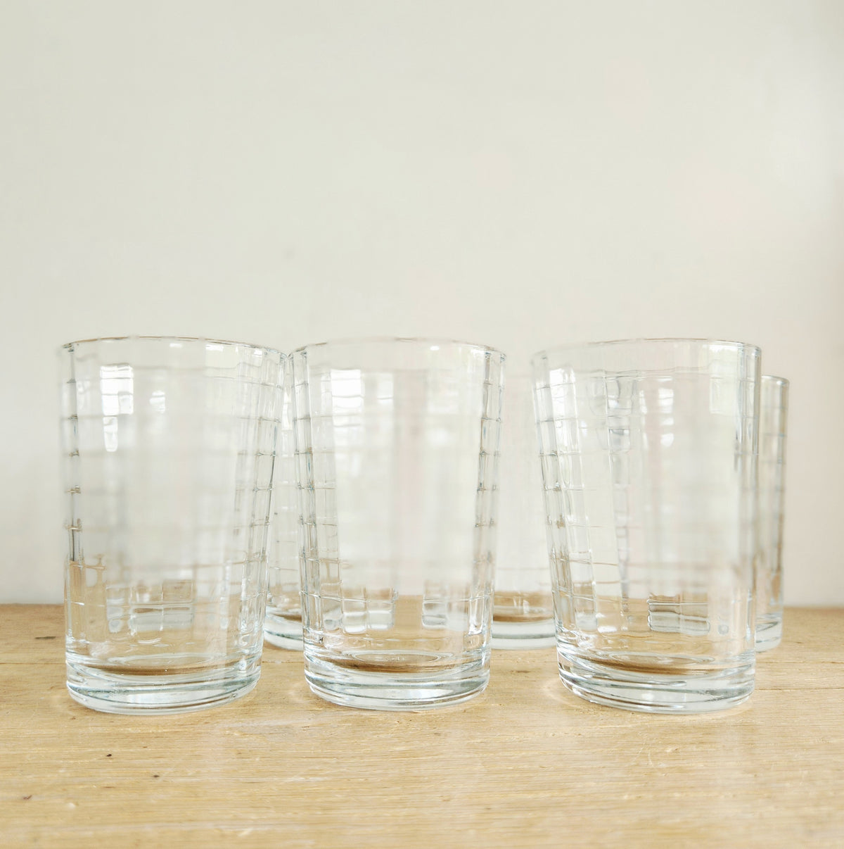 Vintage Pasabahce Small Glass Tumblers Set of 7
