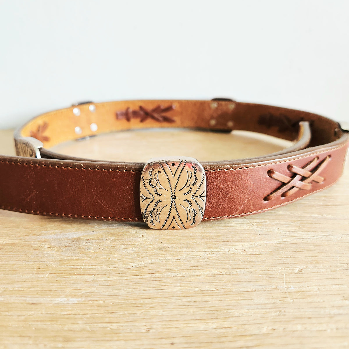 Brighton Leather Belt Large(is more like S/M)