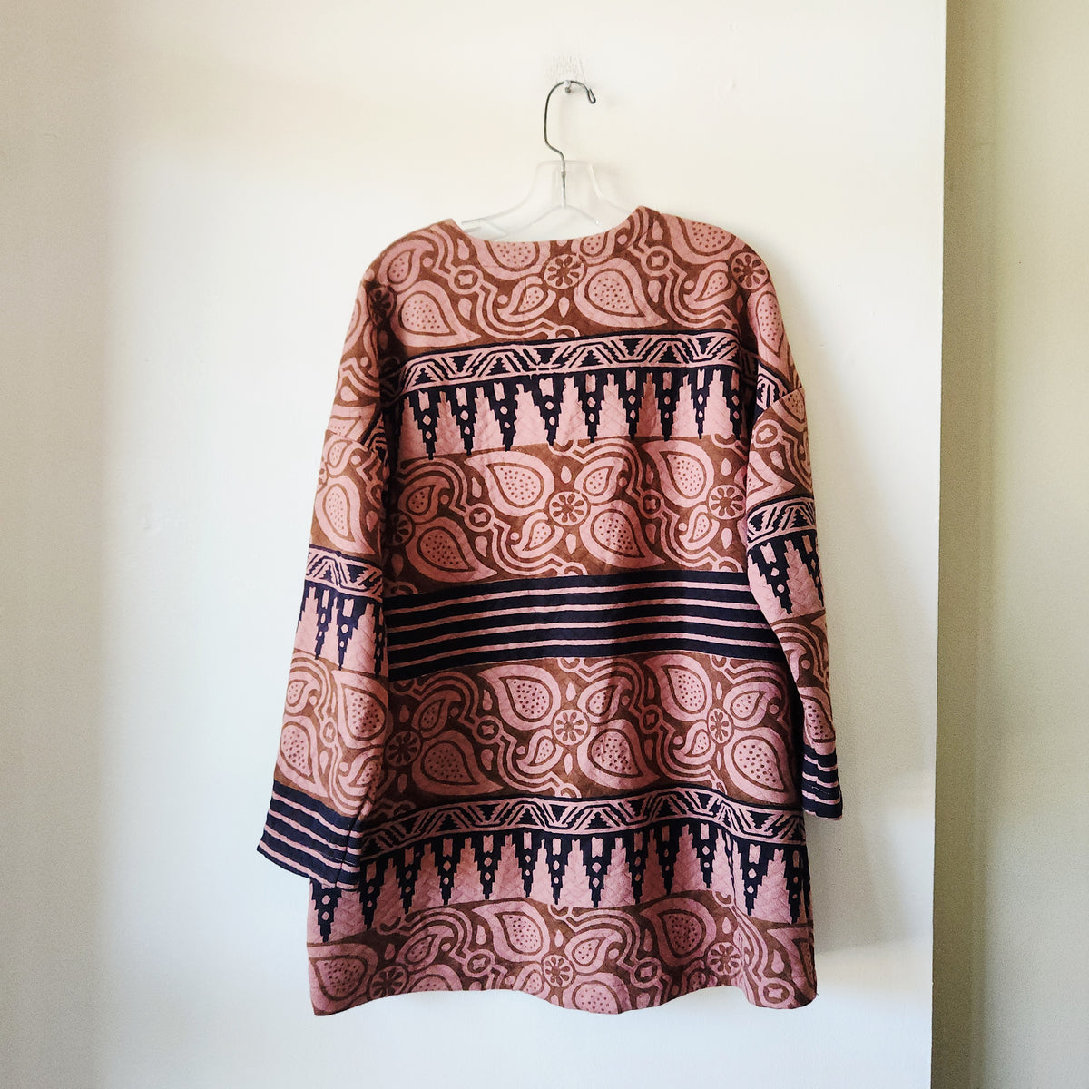 Marketplace Handwork of India Oversized Top with Embroidery - S