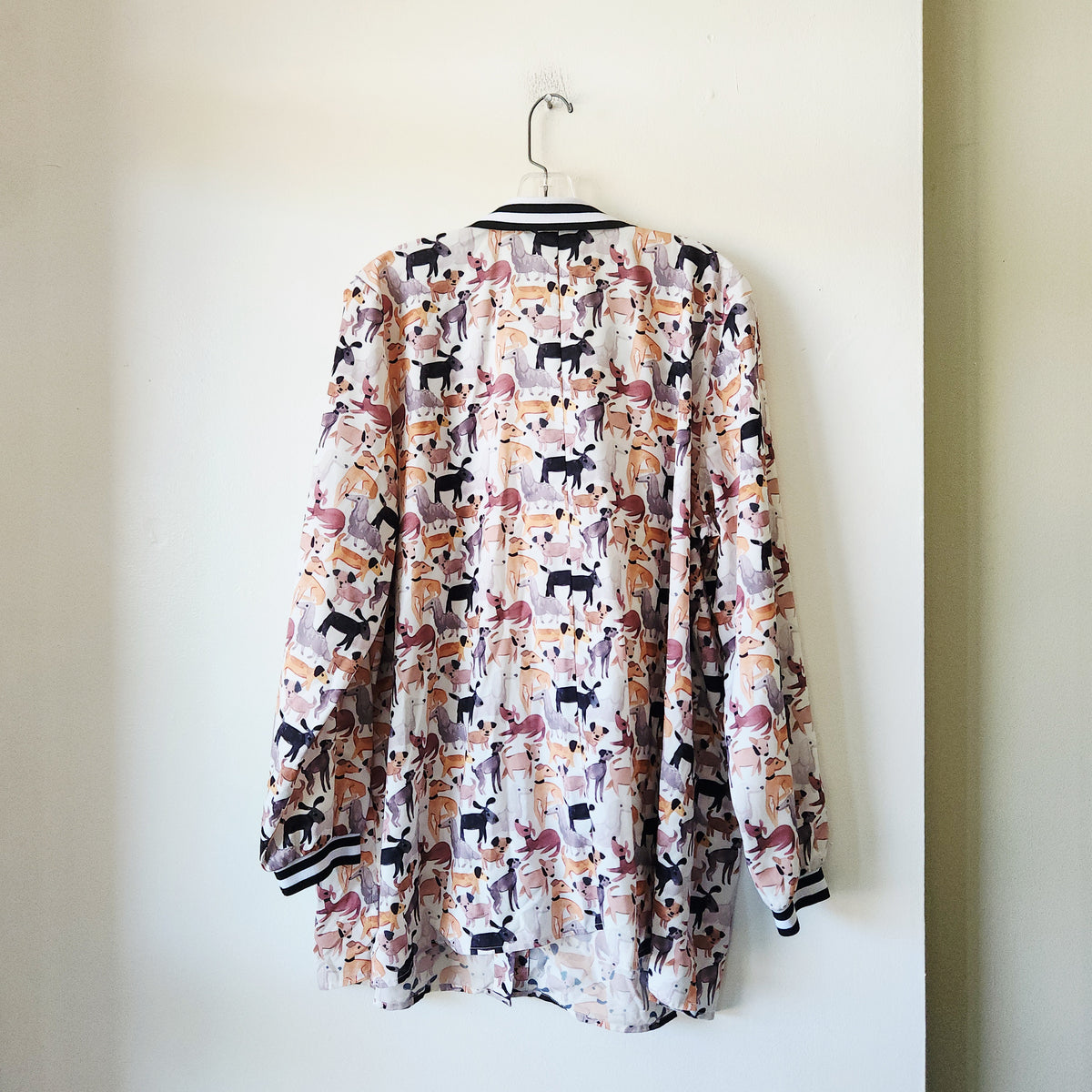 Eloquii Dog Print Tunic Length Shirt - size