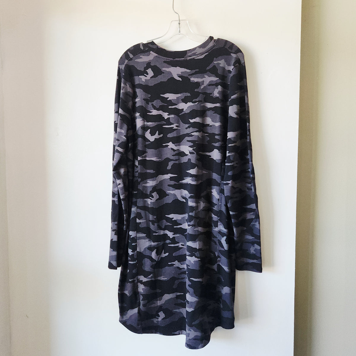Athleta Soft French Terry Camo Sweatshirt Dress - L
