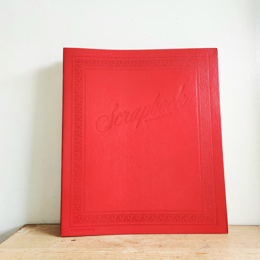 Vintage Deluxe Red Scrapbook 12" x 14"