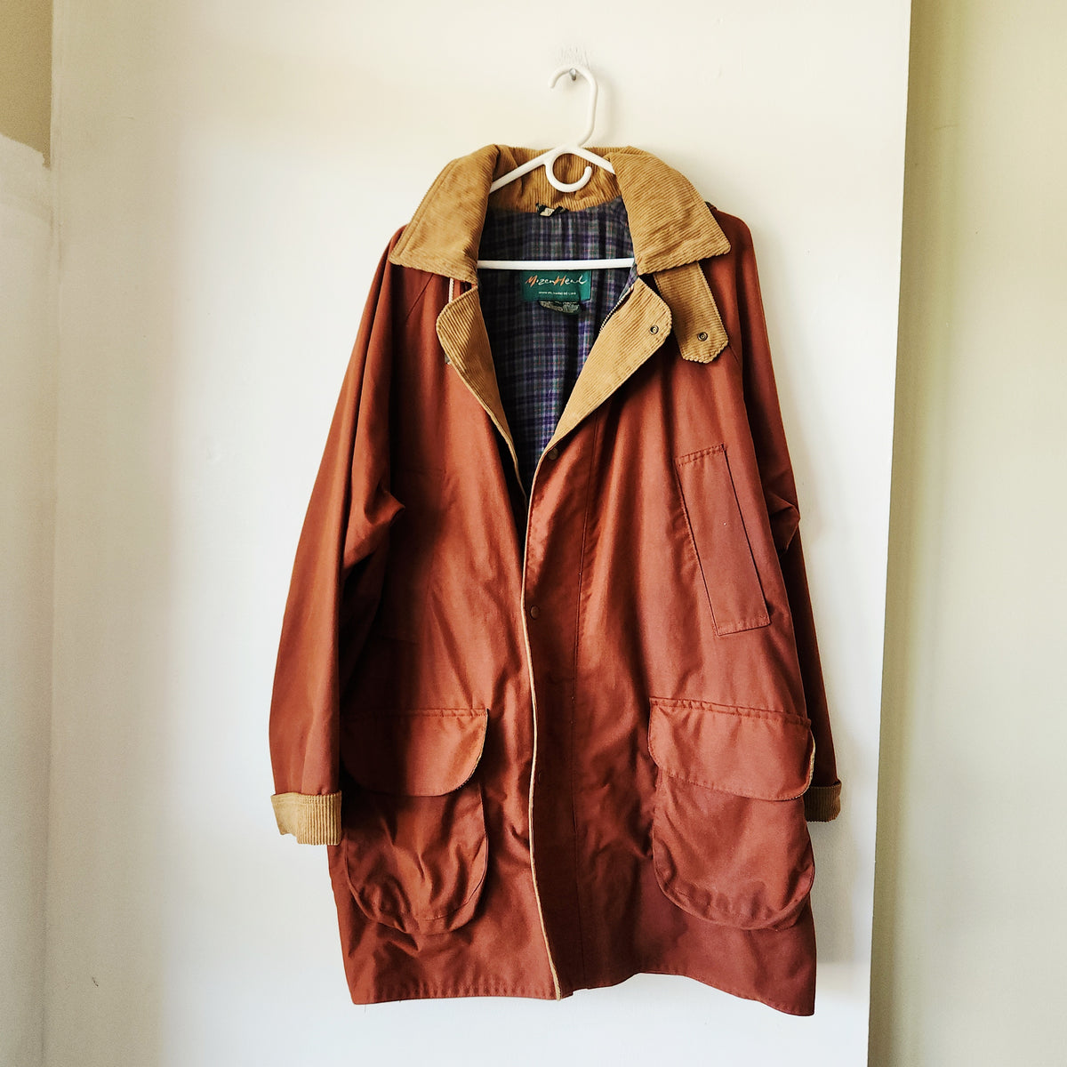 Vintage Mizen Head Waxed Canvas Jacket with Hood - XL