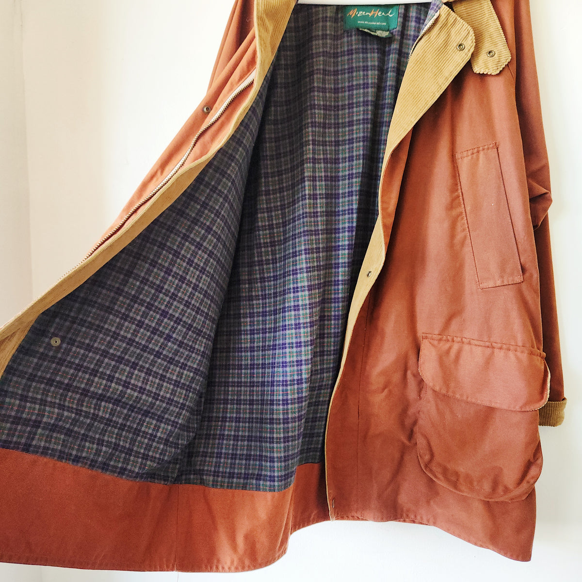 Vintage Mizen Head Waxed Canvas Jacket with Hood - XL