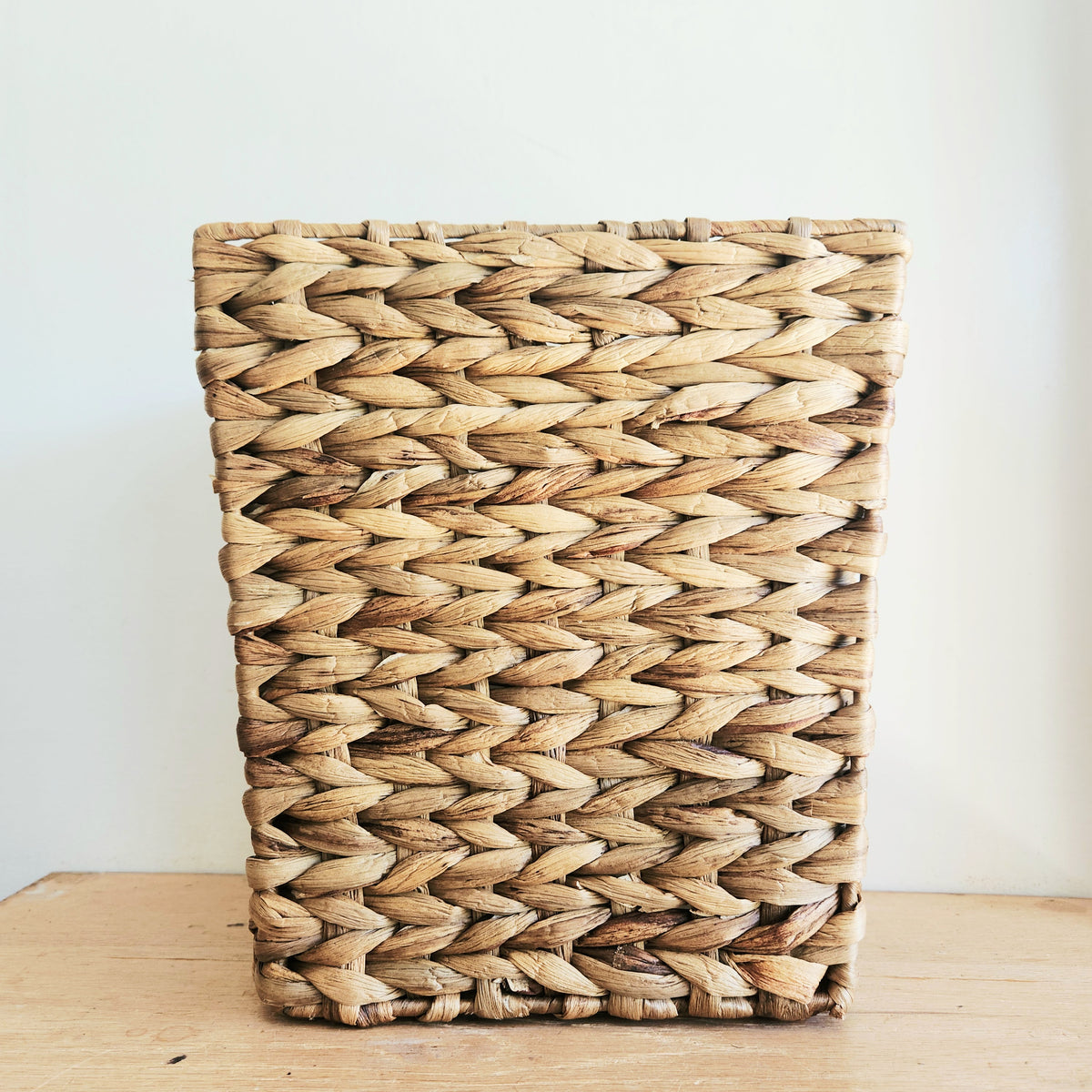 Light Weave Wastebasket Natural with Plastic Liner
