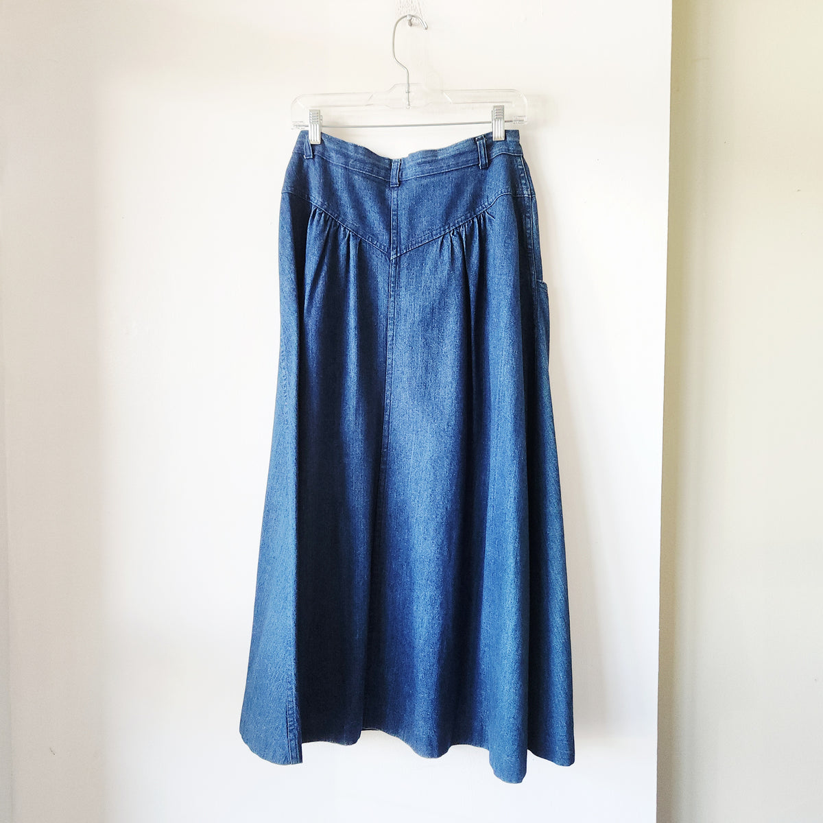Vintage Jeanné Denim Midi Skirt - size 11/12