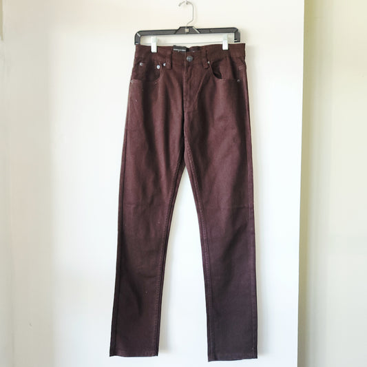 Victorious Chocolate Brown Skinny Fit Jeans - size 30 x 32 - New