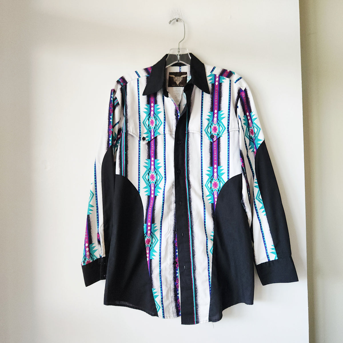 Steer West 100% Cotton Western Style Shirt - S