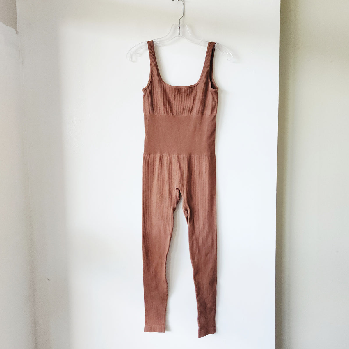Ribbed Unitard - S