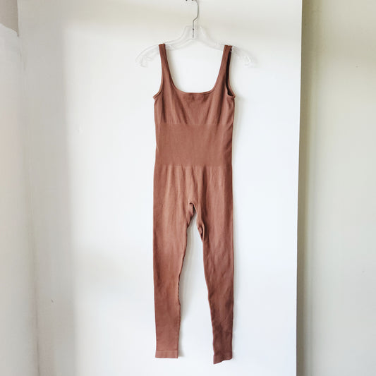 Ribbed Unitard - S
