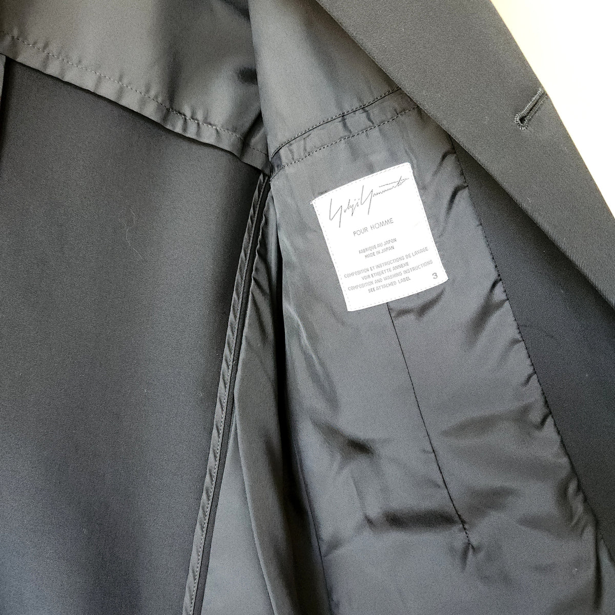 Yohji Yamamoto Pour Homme Black Blazer - L
