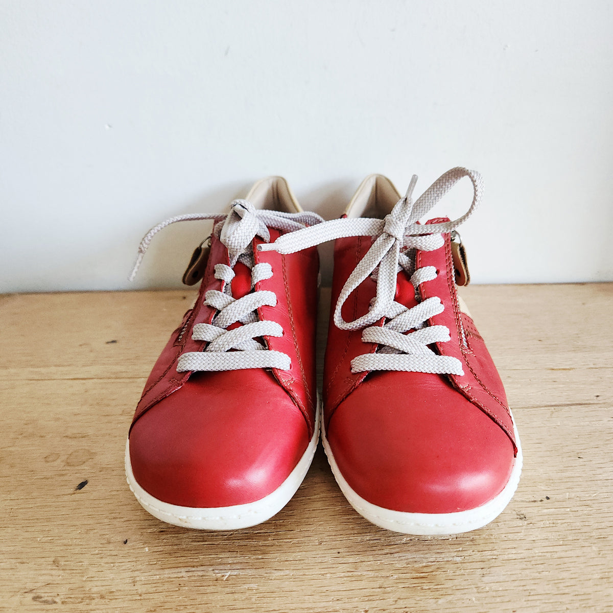 Remonte Soft Leather Red Sneakers - size 8
