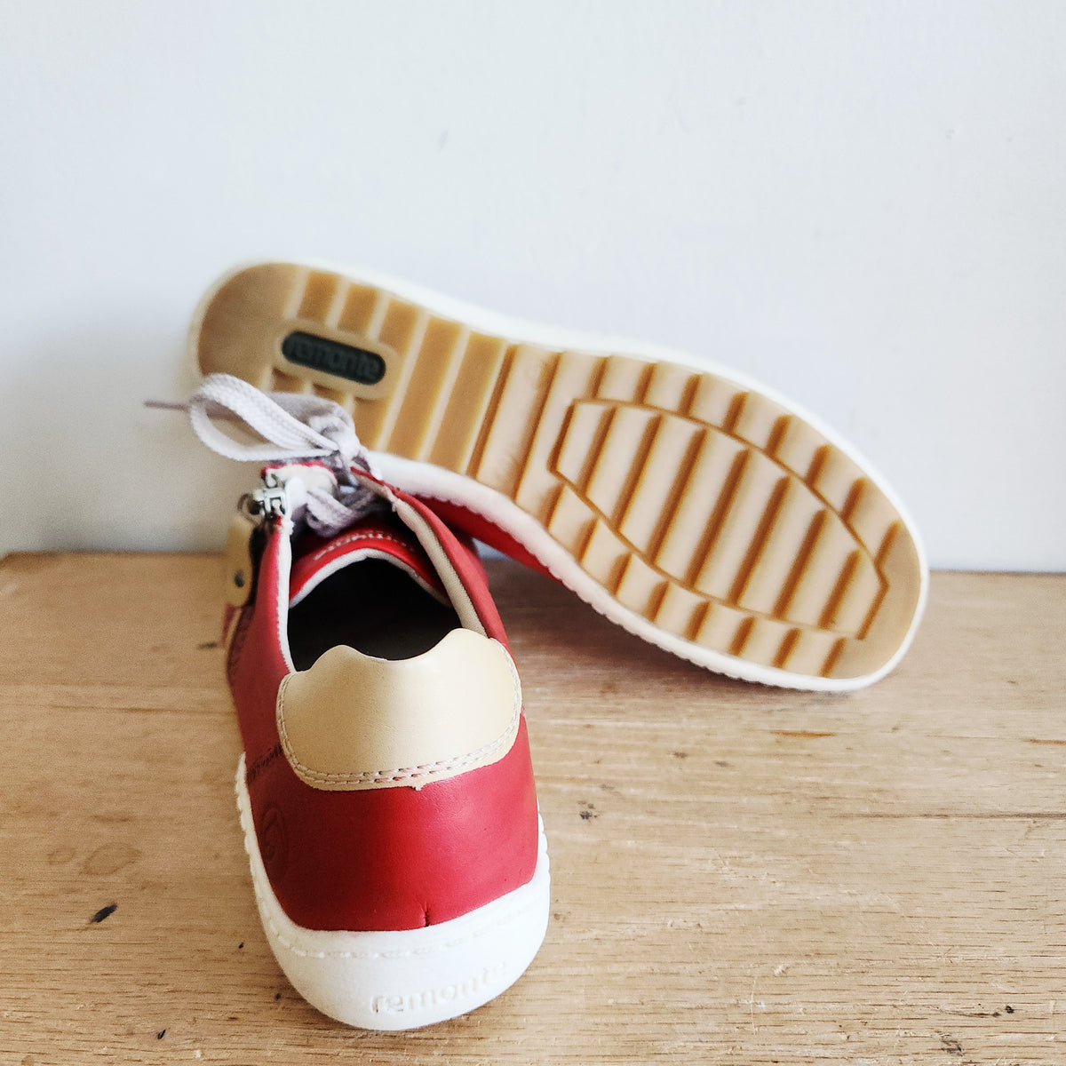 Remonte Soft Leather Red Sneakers - size 8