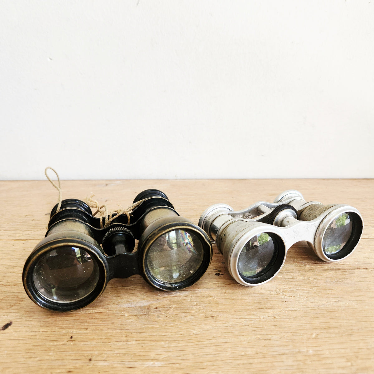 Antique J.E. Caldwell & Co. Paris Opera Binoculars(silver one)Set of 2