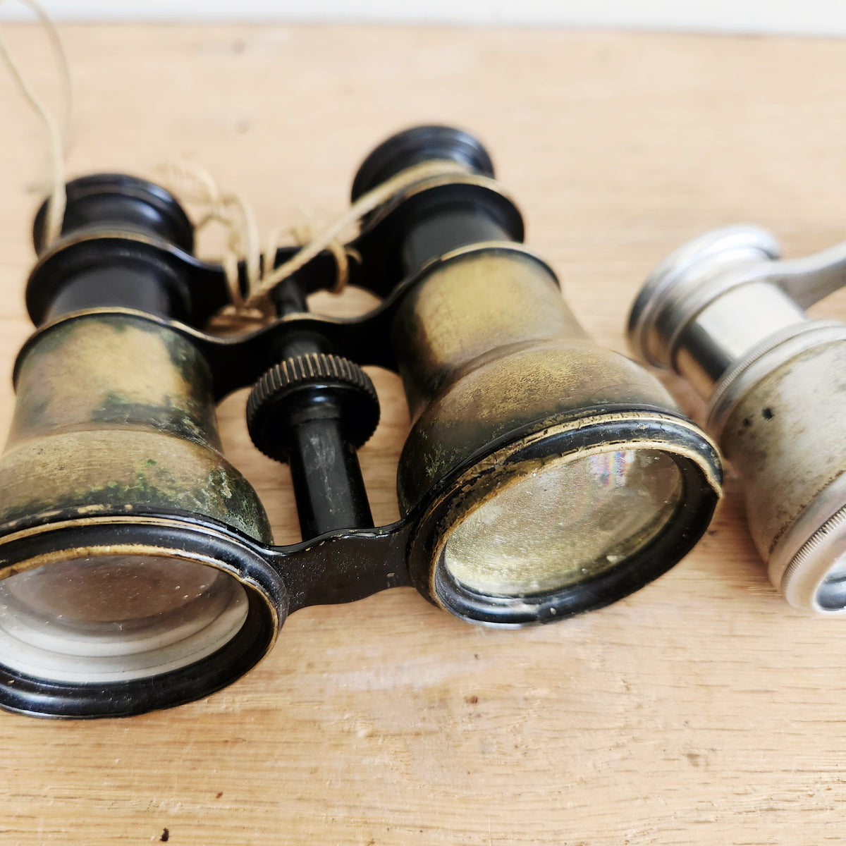 Antique J.E. Caldwell & Co. Paris Opera Binoculars(silver one)Set of 2