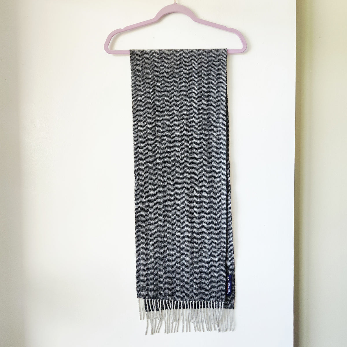 Fisher Finery 100% Cashmere Herringbone Scarf