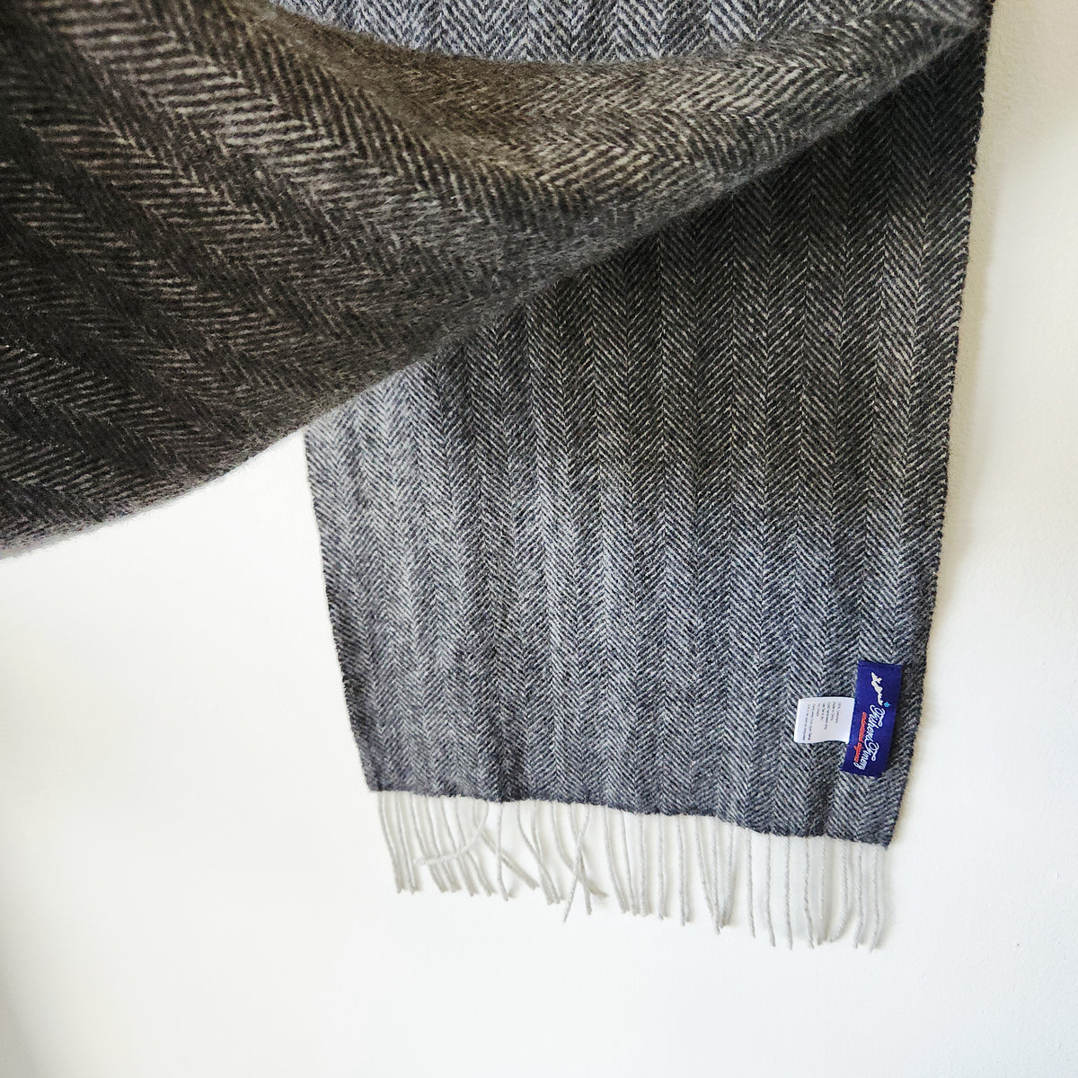Fisher Finery 100% Cashmere Herringbone Scarf