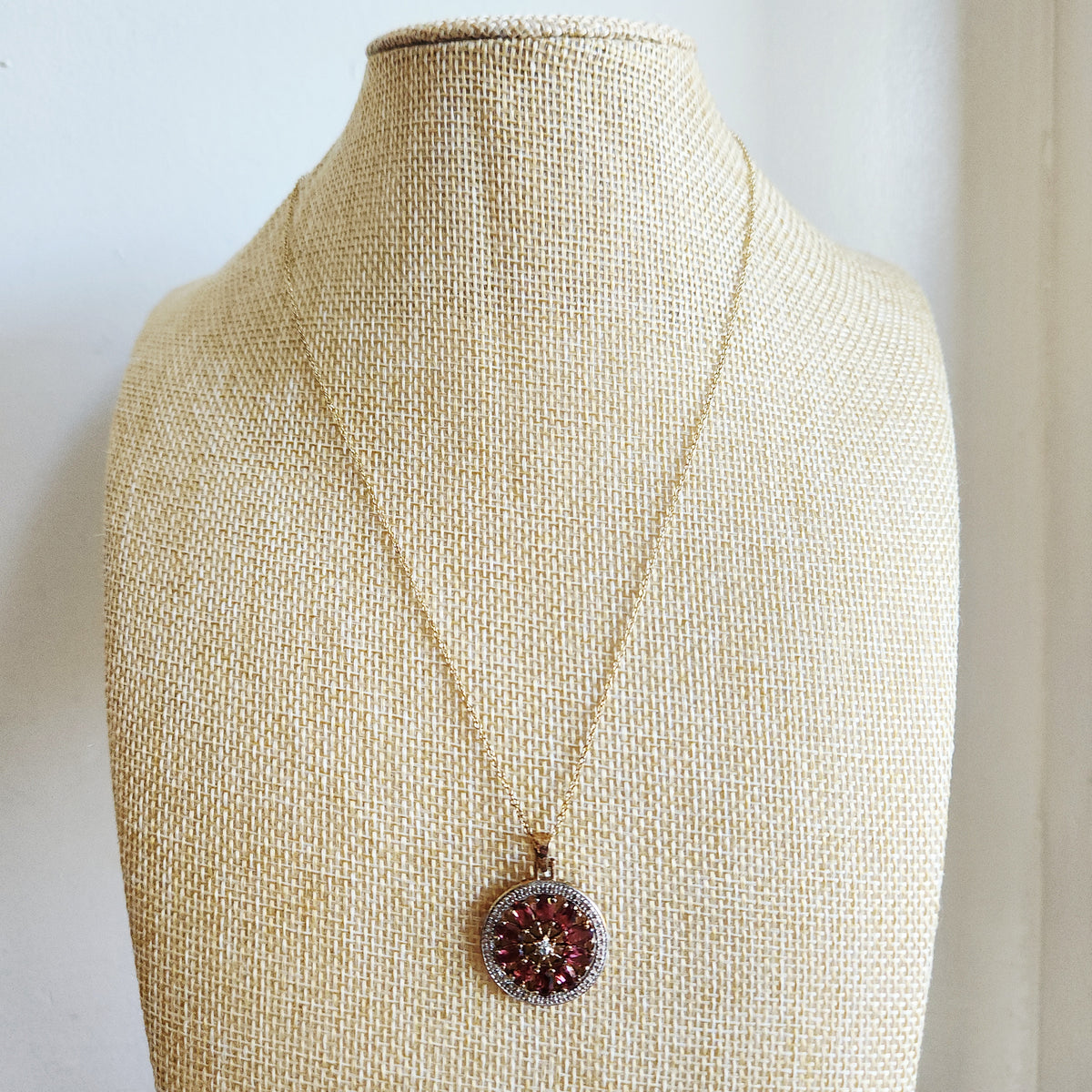 Sterling Silver Chain with Sterling Silver Medallion