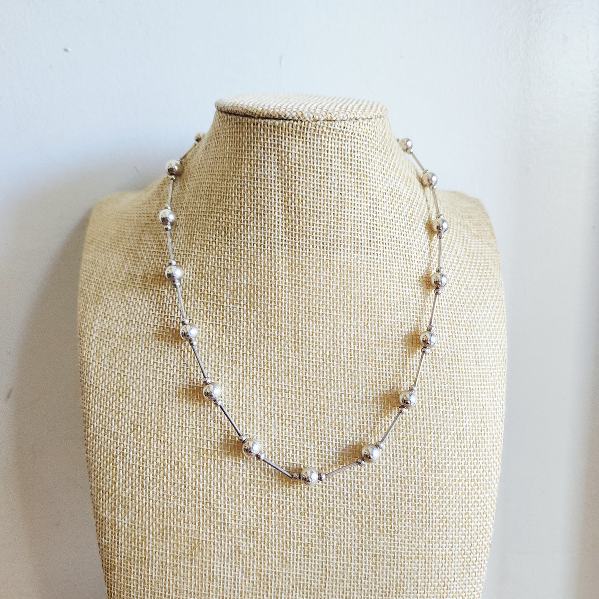 Sterling Silver Ball Necklace