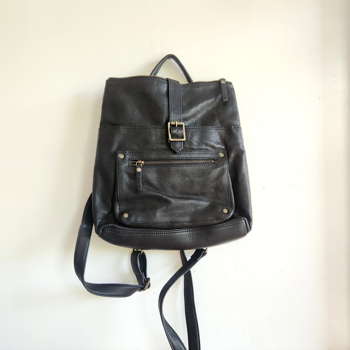 Fatface Leather Backpack