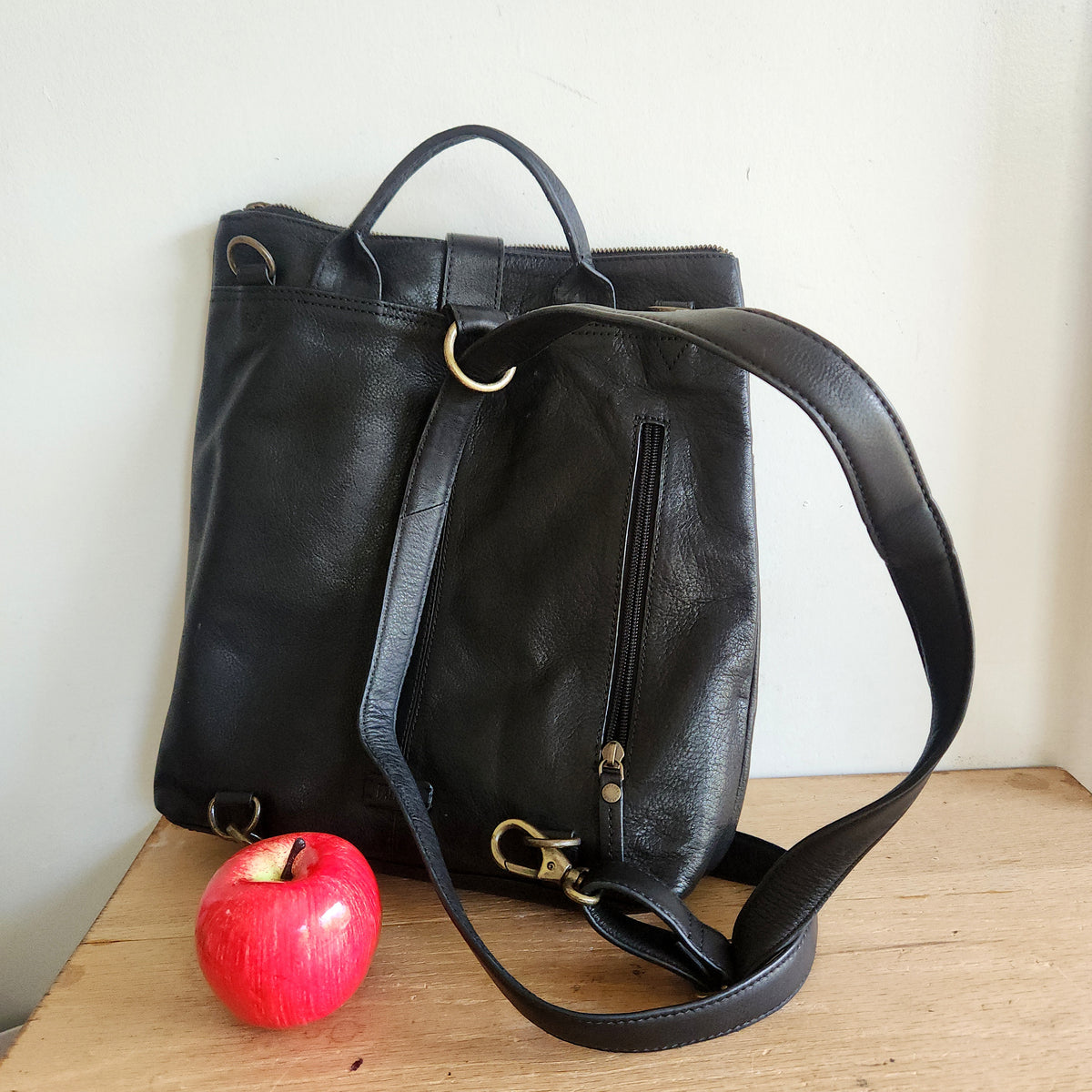 Fatface Leather Backpack
