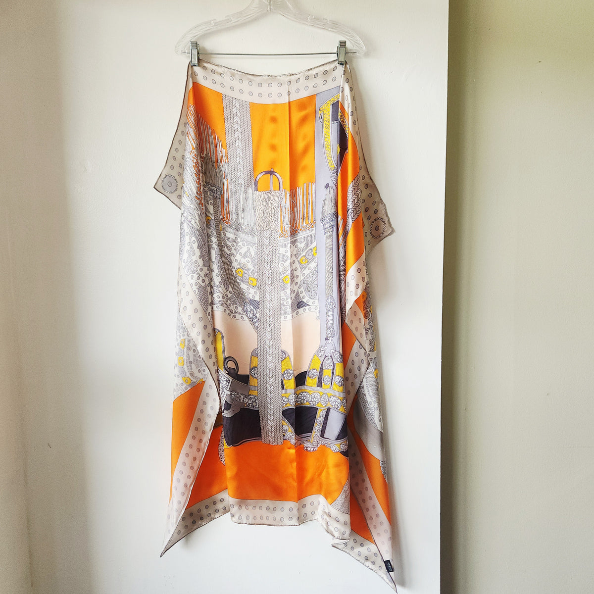 100% Silk Rolled Edge Oversized Scarf