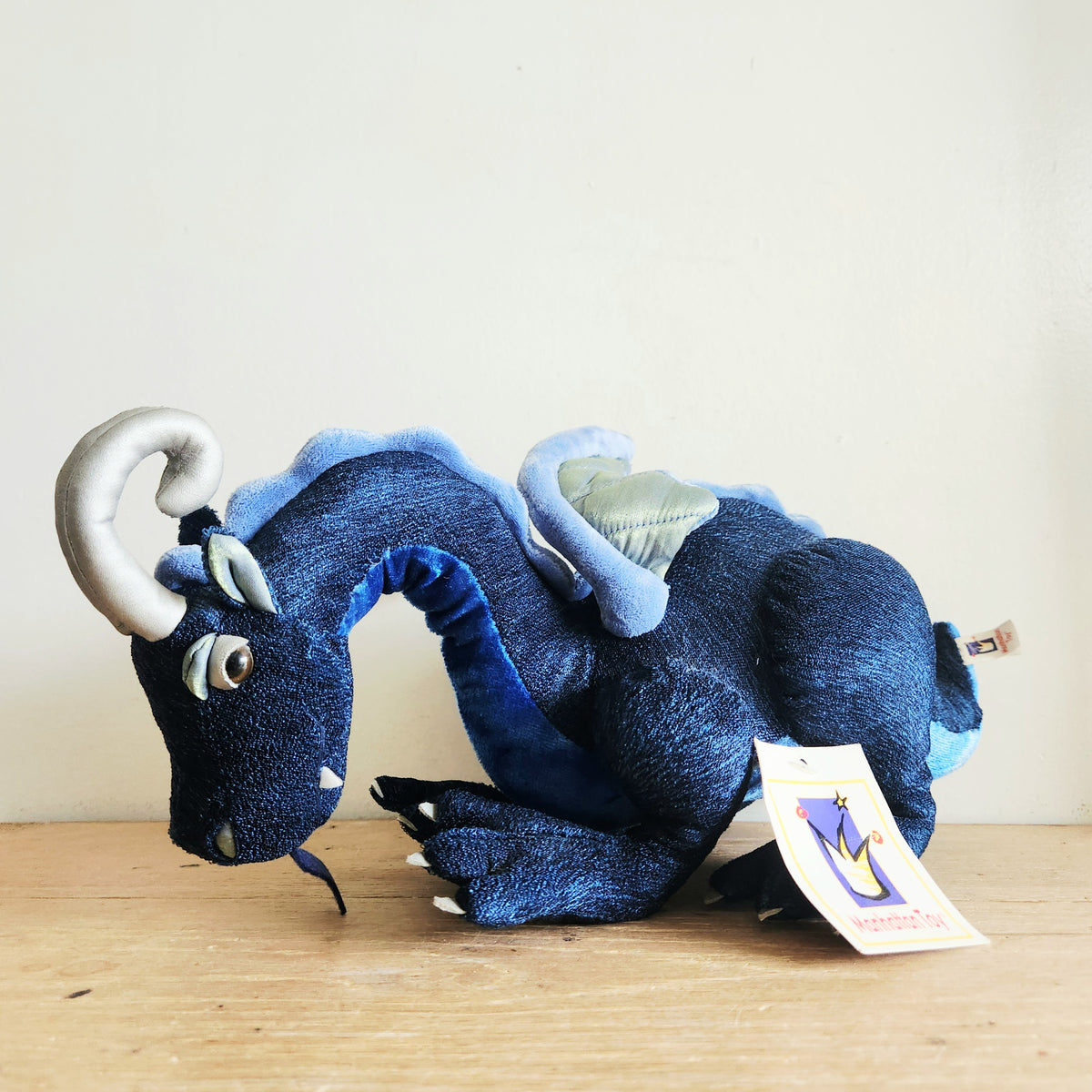 2006 Manhattan Toy Royal Renaissance Dragon Dark Blue Stuffed Animal