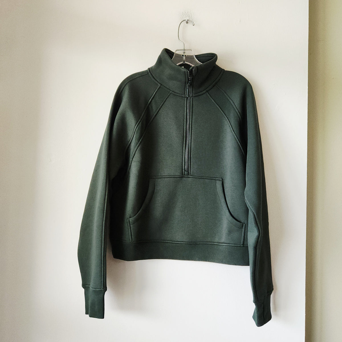 Jockey Forest Green Half Zip Sweatshirt - L