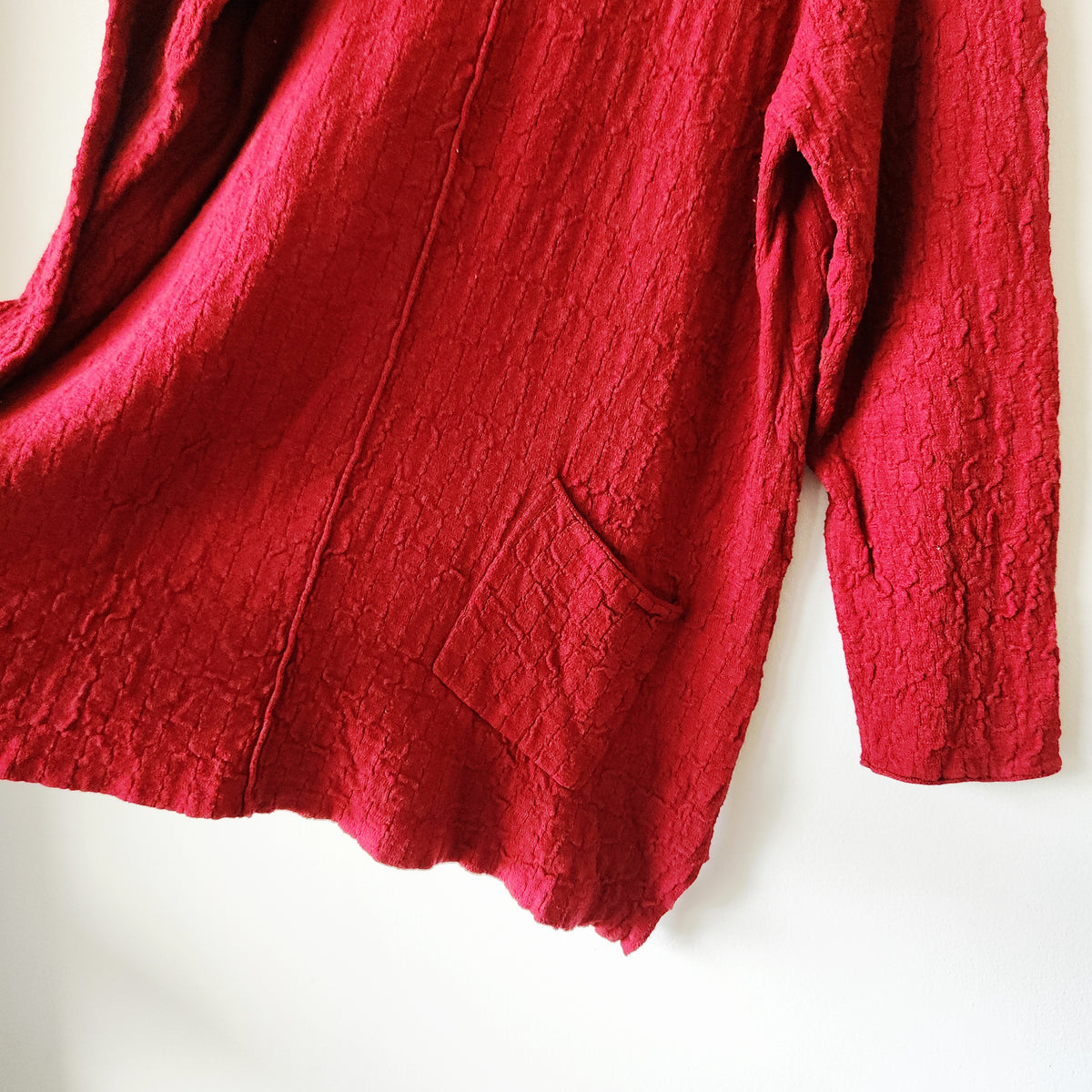 Habitat Cotton & Linen Textured Top with Pocket - L