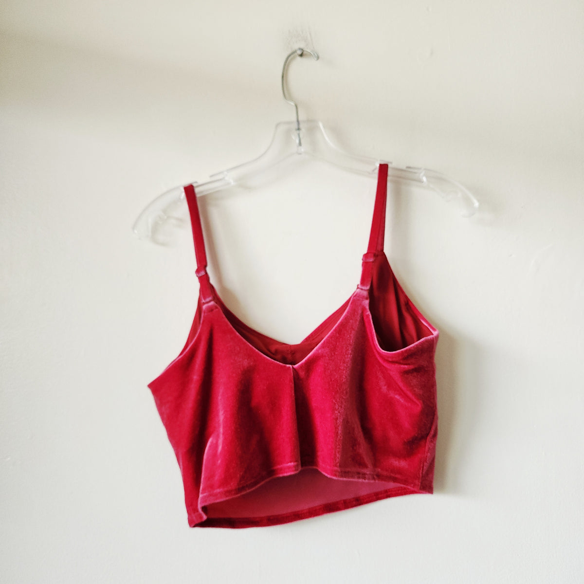 Athleta Burgundy Velvet Long Line Bra Top - M