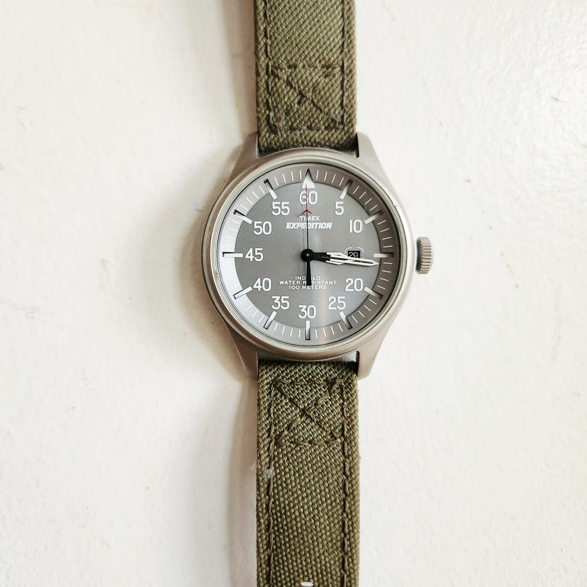 Timex Men's Expedition Field Grey/Green Band works