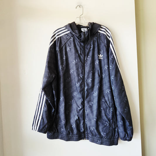 Adidas Logo Track Jacket with Hood - 2XL