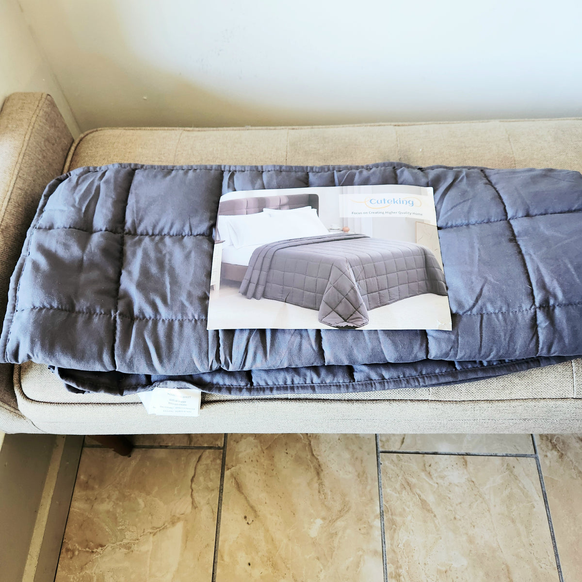 CuteKing 20 lbs Weighted Blanket 40" x 60" Like New