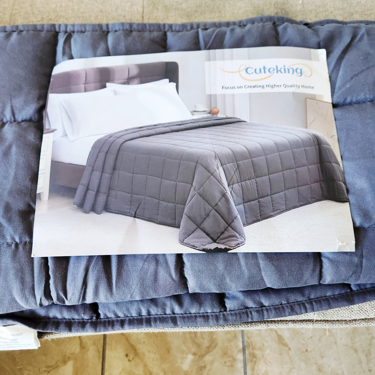 CuteKing 20 lbs Weighted Blanket 40" x 60" Like New