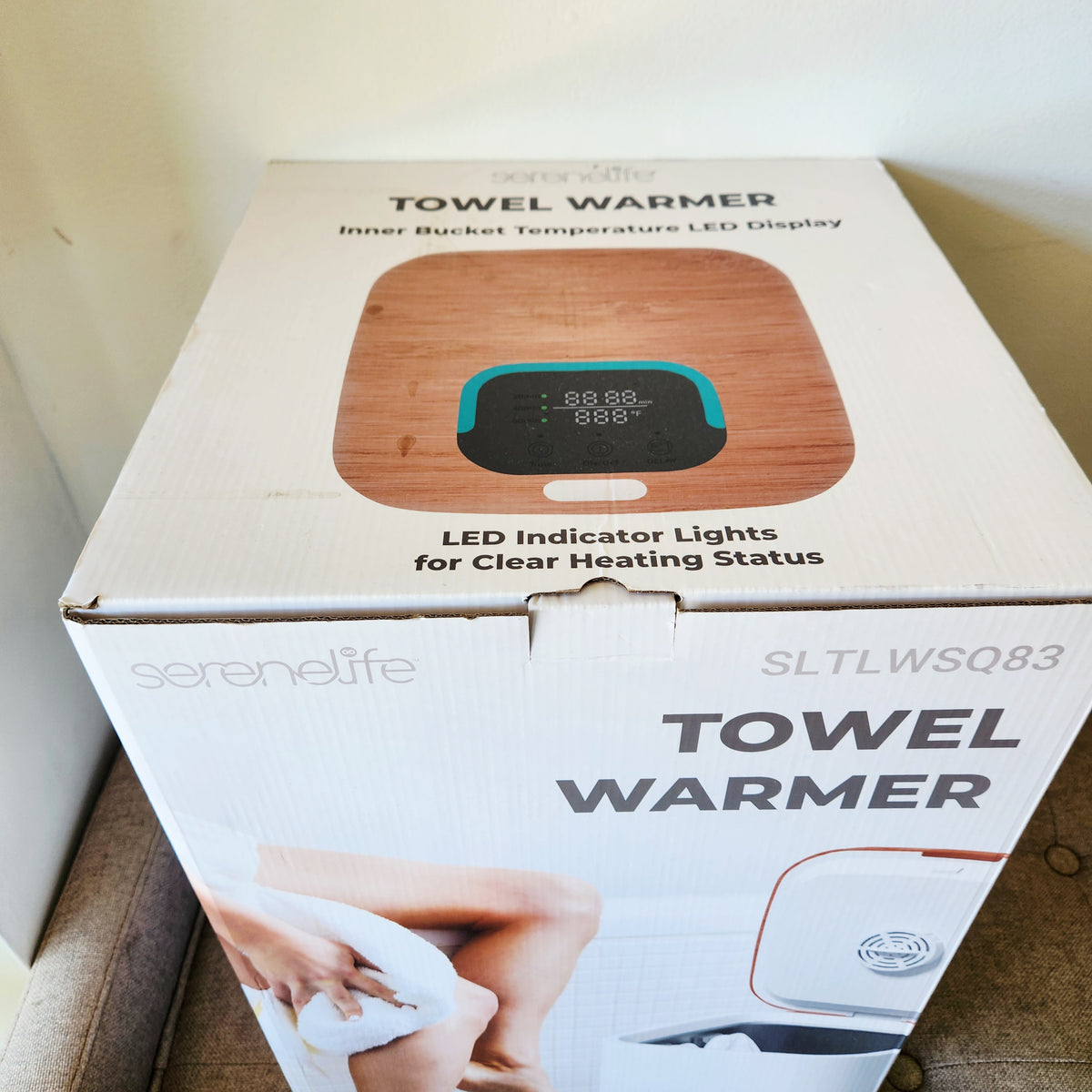 SereneLife 23L Towel Warmer Bucket with LED Display NEW