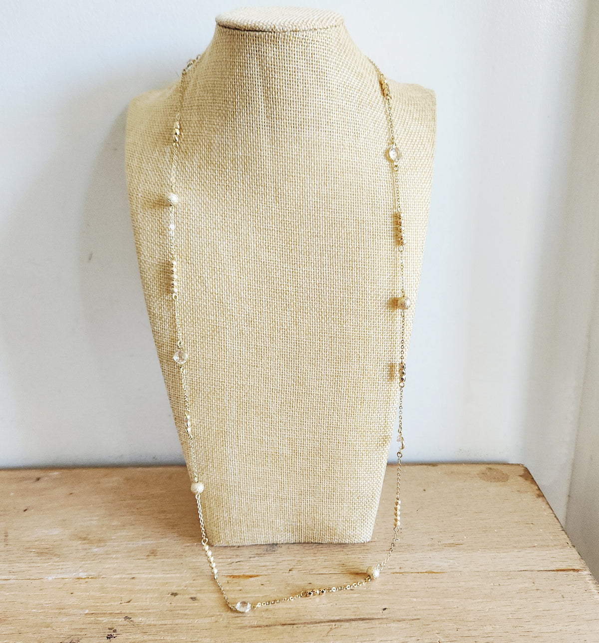 Talbots Goldtone Long Length Necklace - New