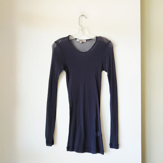 Flax Mesh Long Sleeve Tunic - S