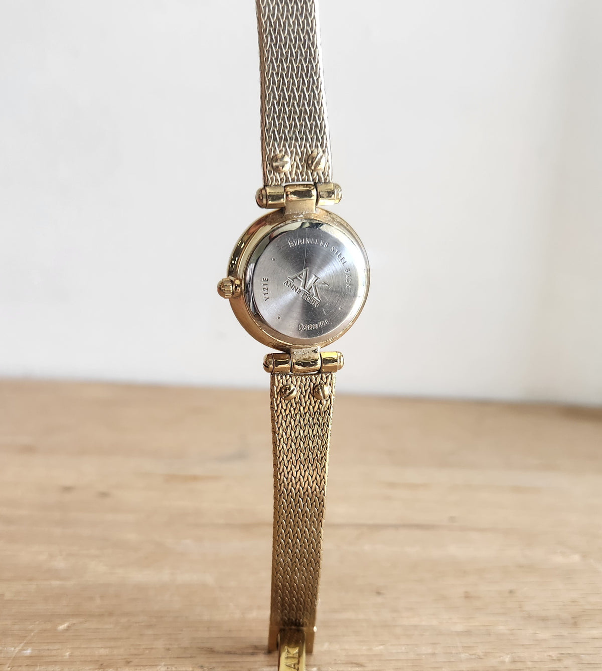 Anne Klein Women's Diamond Accent Gold Tone Watch works!