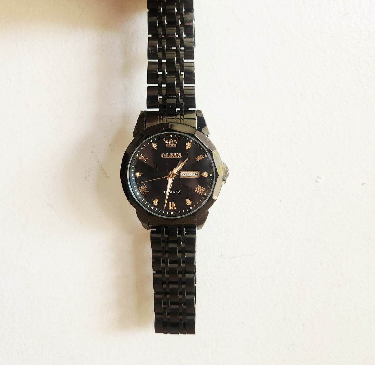 Olevs Quartz Watch Stainless Steel Mens Watch Works w battery